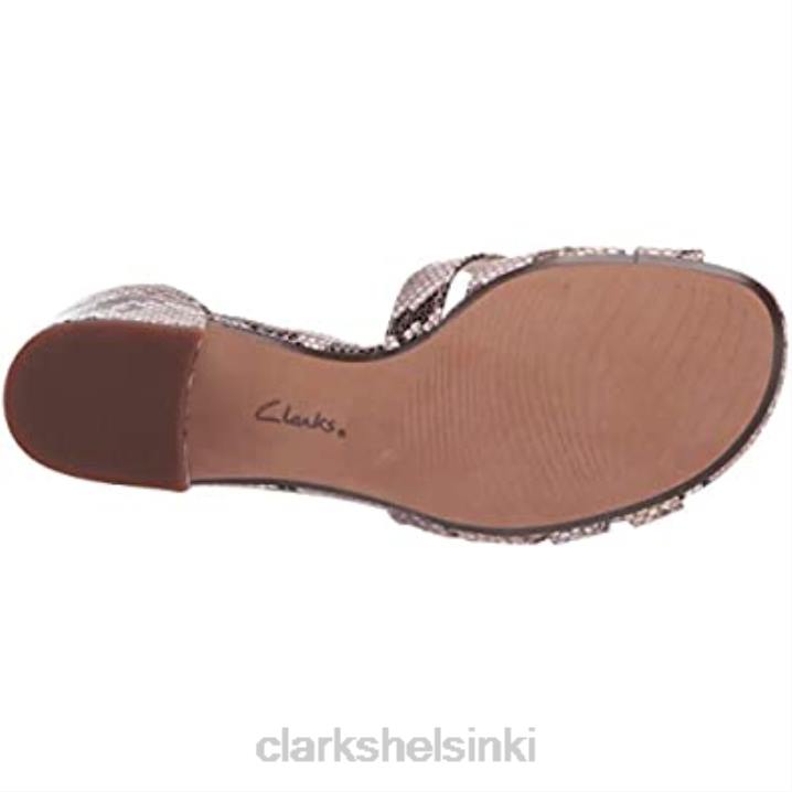 naisten caroleigh rori korkokengät sandaalit luonnonkäärme synteettiset clarks Clarks naiset 2DHN2518 luonnollinen käärme synteettinen