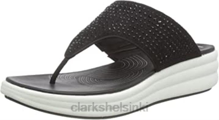 naisten drift-matka varvastossu clarks black Clarks naiset 2DHN293 musta
