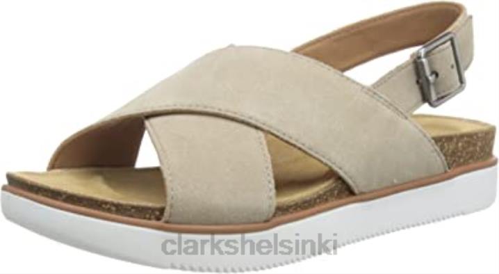 naisten elayne cross slide sandaali clarks hiekka mokka Clarks naiset 2DHN2687 hiekka mokka
