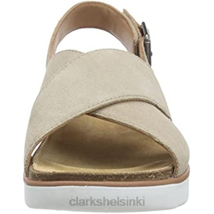 naisten elayne cross slide sandaali clarks hiekka mokka Clarks naiset 2DHN2687 hiekka mokka