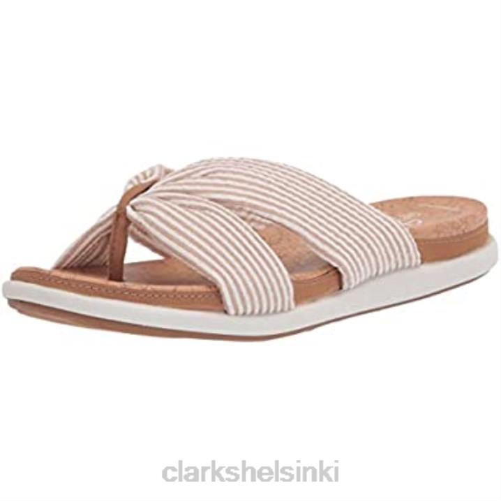 naisten eliza shore slide sandaali clarks luonnontekstiiliä Clarks naiset 2DHN1215 luonnontekstiiliä