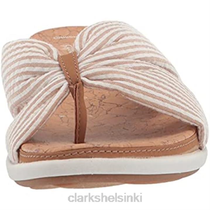naisten eliza shore slide sandaali clarks luonnontekstiiliä Clarks naiset 2DHN1215 luonnontekstiiliä