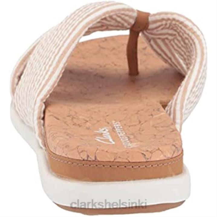 naisten eliza shore slide sandaali clarks luonnontekstiiliä Clarks naiset 2DHN1215 luonnontekstiiliä