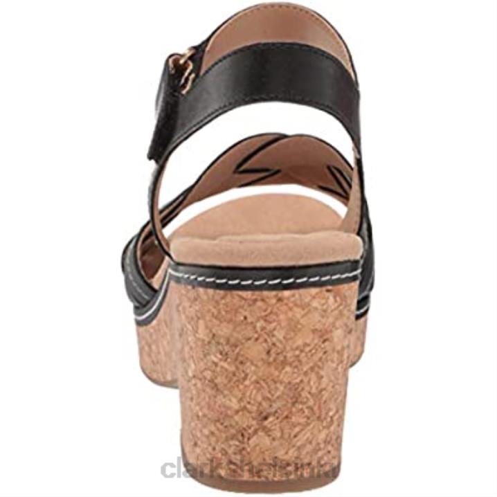 naisten giselle coast wedge sandaalit clarks mustat Clarks naiset 2DHN2405 musta