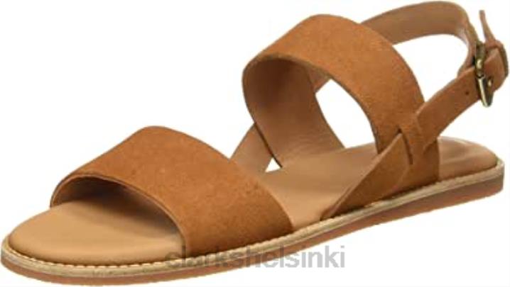 naisten karsea hihna sandaalit clarks tan nahkaa Clarks naiset 2DHN1511 ruskea nahka