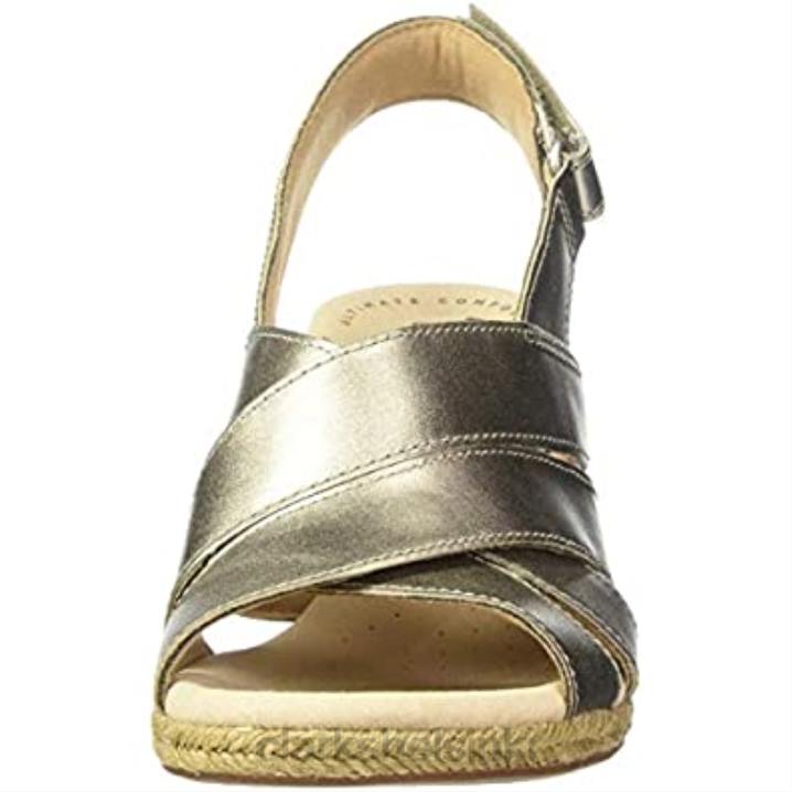 naisten lafley krissy espadrille kiila sandaali clarks tina metallinen nahka Clarks naiset 2DHN2471 tina metallinen nahka