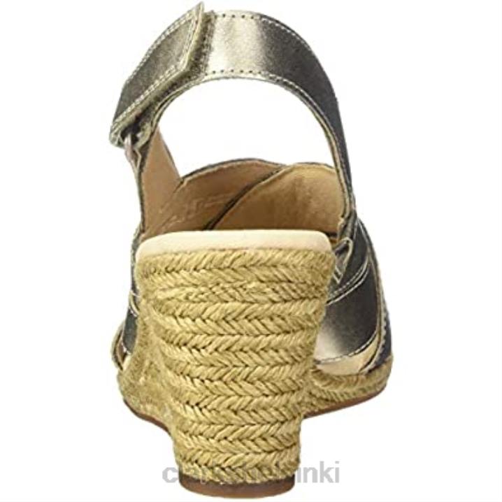 naisten lafley krissy espadrille kiila sandaali clarks tina metallinen nahka Clarks naiset 2DHN2471 tina metallinen nahka