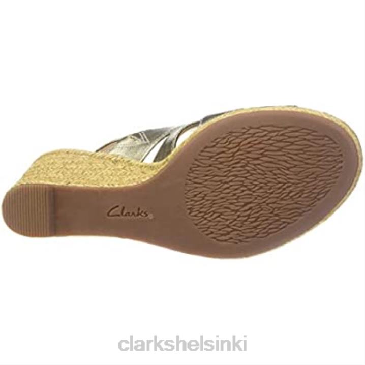 naisten lafley krissy espadrille kiila sandaali clarks tina metallinen nahka Clarks naiset 2DHN2471 tina metallinen nahka
