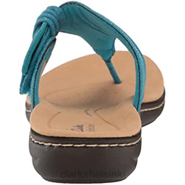 naisten laurieann rae litteät sandaalit clarks turkoosi tekstiili Clarks naiset 2DHN311
