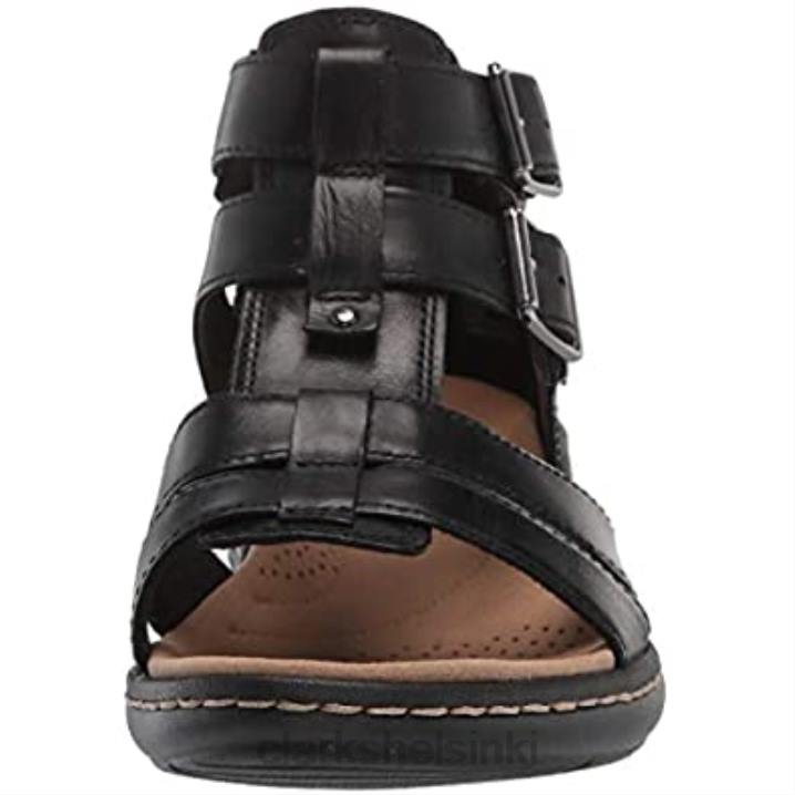 naisten laurieann remi litteät sandaalit clarks musta nubuck Clarks naiset 2DHN2029 musta nubukki