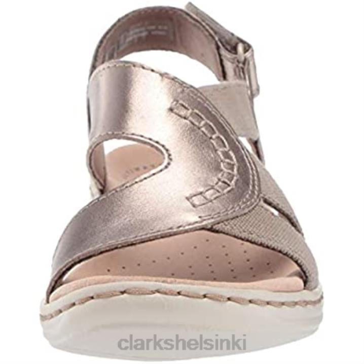 naisten leisa joy sandaalit tina metalliset nahka tekstiili clarks Clarks naiset 2DHN1430 tinametallinen nahkatekstiili