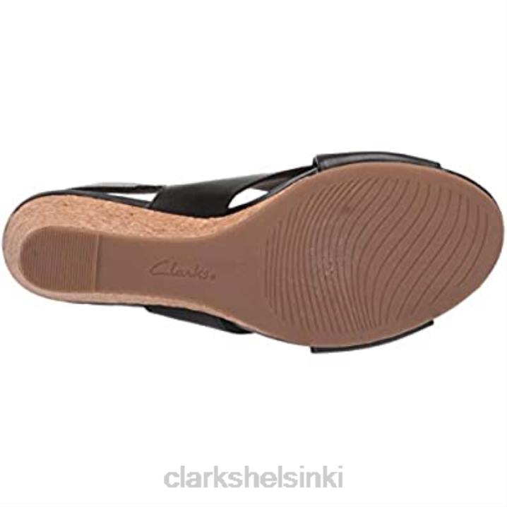 naisten margee eve wedge sandaali musta nahka clarks Clarks naiset 2DHN1982 musta nahka