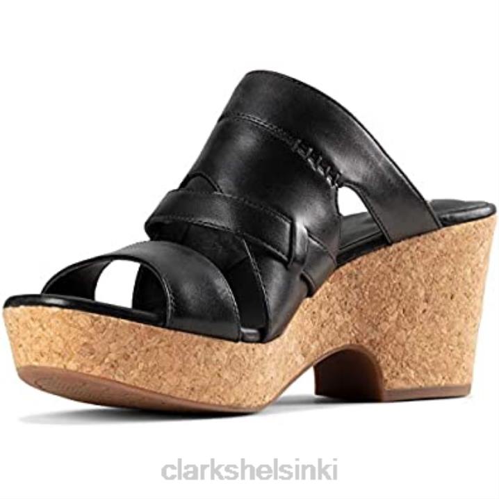 naisten maritsa hihna sandaalit clarks musta nahka Clarks naiset 2DHN2869 musta nahka