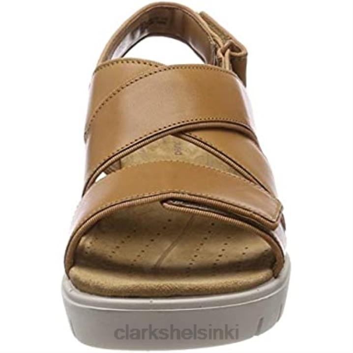 naisten un karely dew sling back sandaalit clarks ruskea vaaleanruskea nahka Clarks naiset 2DHN1199 ruskea vaaleanruskea nahka