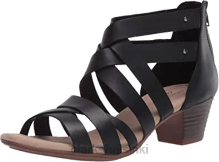 naisten valarie dream korkokengät clarks musta nahka Clarks naiset 2DHN1285 musta nahka