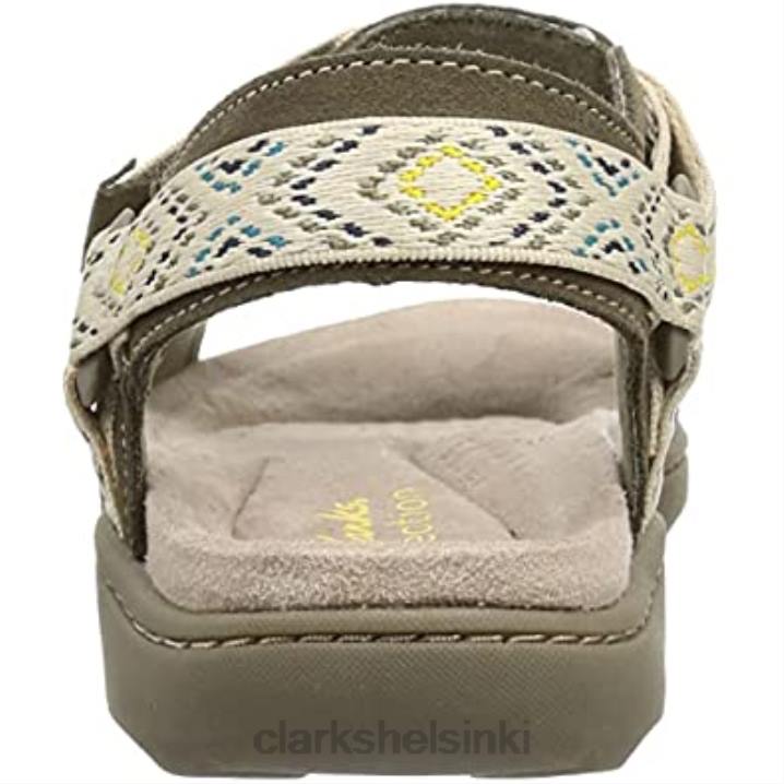 oliivi mokkanahkaa clarks naisten amanda step sandaalit Clarks naiset 2DHN2680 oliivi mokka