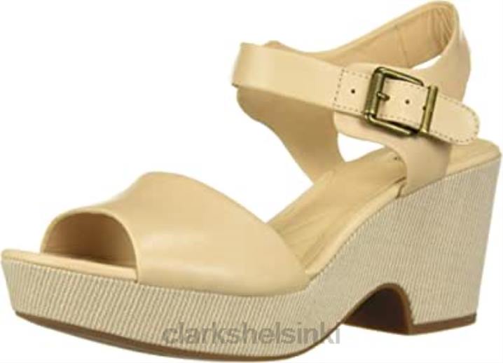 poskipuna nahka naisten maritsa janna wedge sandaali clarks Clarks naiset 2DHN2380 poskipuna nahkaa