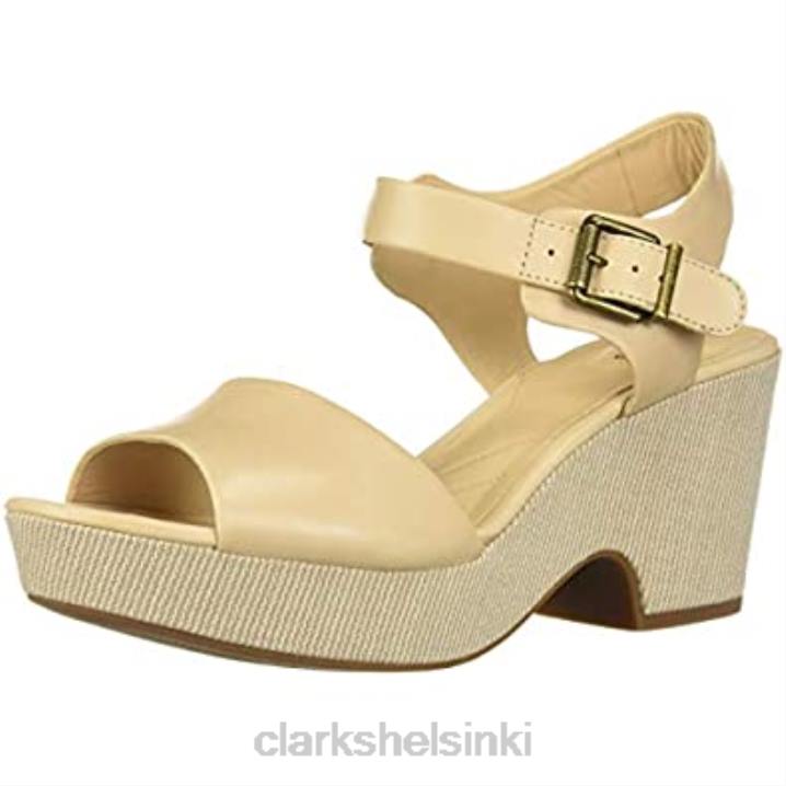 poskipuna nahka naisten maritsa janna wedge sandaali clarks Clarks naiset 2DHN2380 poskipuna nahkaa