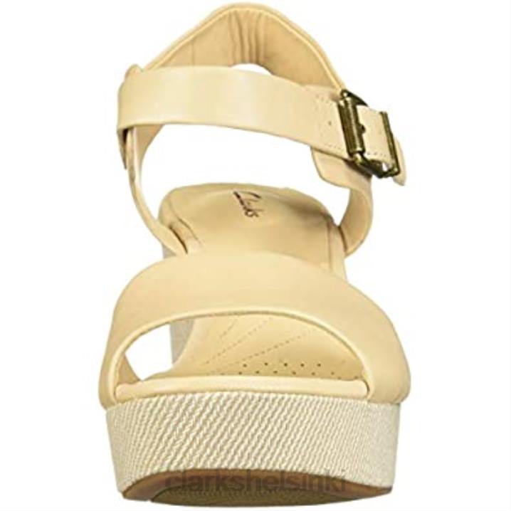 poskipuna nahka naisten maritsa janna wedge sandaali clarks Clarks naiset 2DHN2380 poskipuna nahkaa