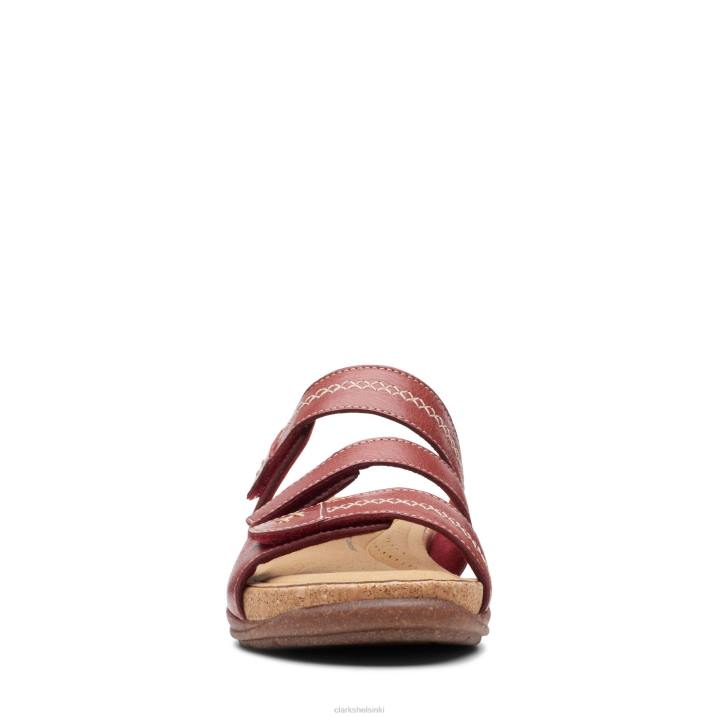 punainen nahka clarks roseville bay Clarks naiset 2DHN3331 punainen nahka
