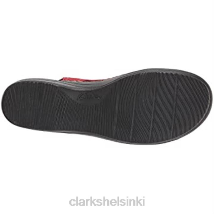 punainen nahkainen clarks naisten merliah-tyylinen kiila sandaali Clarks naiset 2DHN2920 punainen nahka