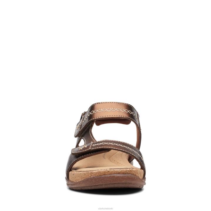 roseville mae metallinen nahkainen clarks Clarks naiset 2DHN3342 metallinen nahka