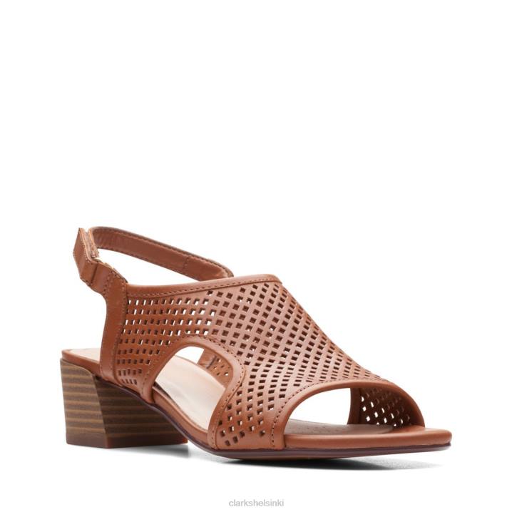 ruskea nahka clarks caroleigh star Clarks naiset 2DHN3424 ruskea nahka