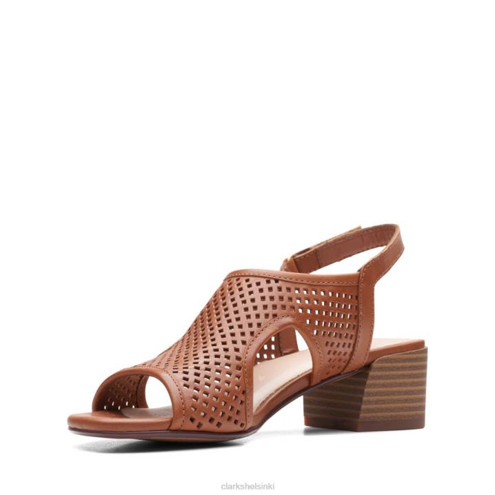 ruskea nahka clarks caroleigh star Clarks naiset 2DHN3424 ruskea nahka