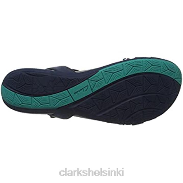sininen laivastonsininen clarks naisten tea lite grace wedge heels sandaalit Clarks naiset 2DHN1464 sininen laivasto