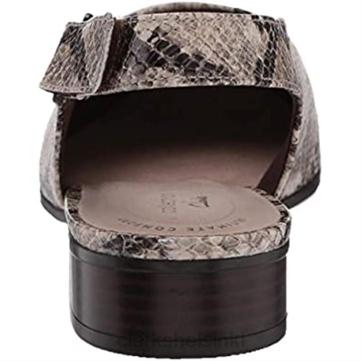 taupe snake synteettiset clarks naisten sandaalit suljetussa kärjessä Clarks naiset 2DHN2267 synteettinen taupe käärme
