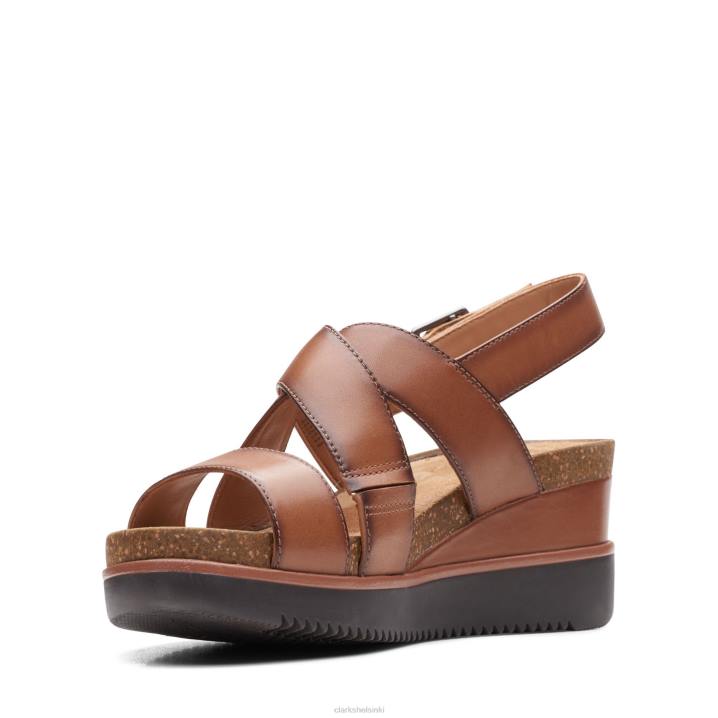 tumma rusketus lea lizby cross clarks Clarks naiset 2DHN3276 tumma rusketus lea