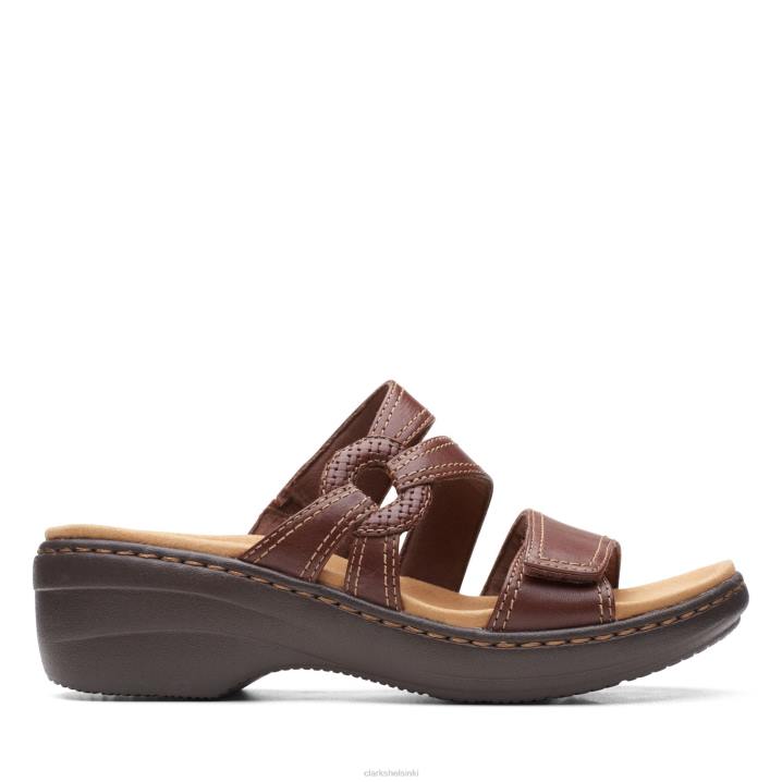 tummanruskea lea clarks merliah coral Clarks naiset 2DHN3280 tumma rusketus lea