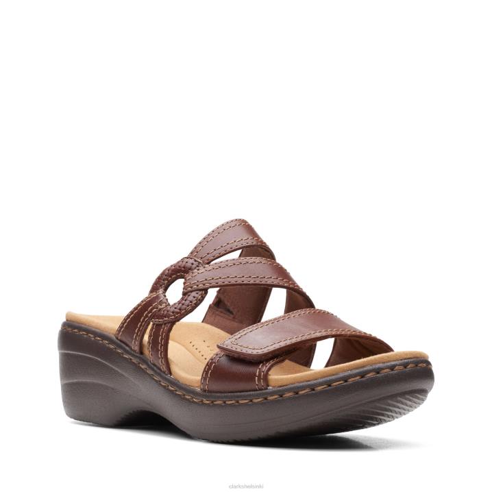 tummanruskea lea clarks merliah coral Clarks naiset 2DHN3280 tumma rusketus lea