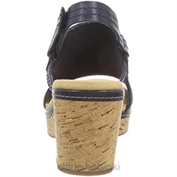 tummansininen mokkanahka clarks naisten giselle-merisandaali Clarks naiset 2DHN544 laivastonsininen mokka