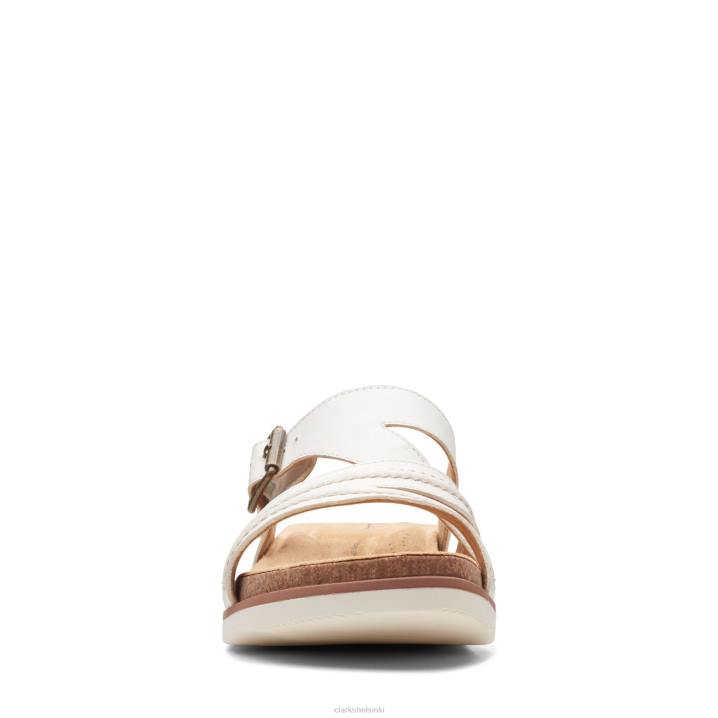 valkoinen nahka clarks brynn hope Clarks naiset 2DHN3352 valkoista nahkaa