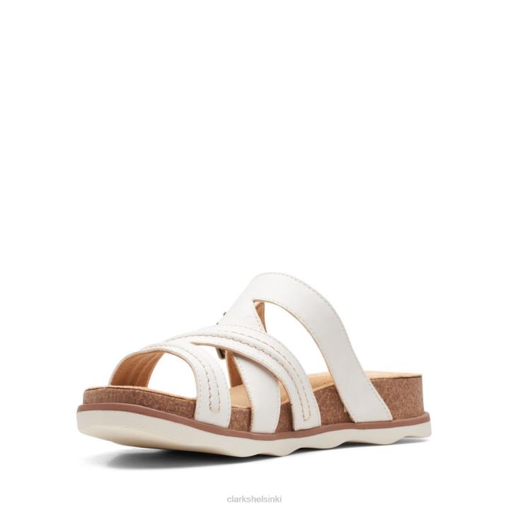 valkoinen nahka clarks brynn hope Clarks naiset 2DHN3352 valkoista nahkaa