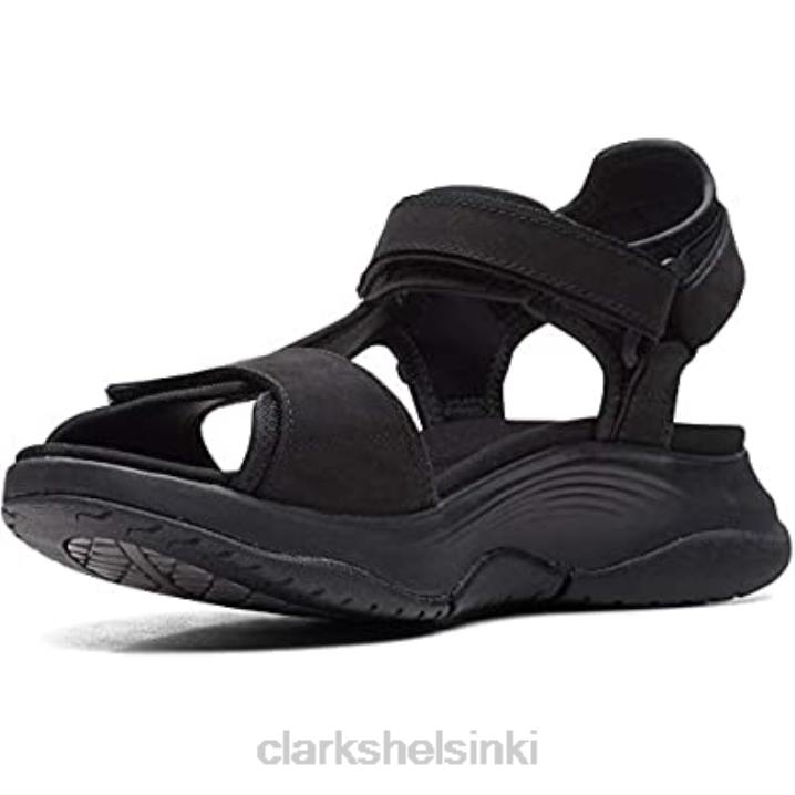 wave skip naisten sandaalit clarks musta kampa Clarks naiset 2DHN189 musta kampa