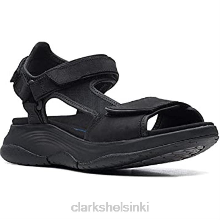 wave skip naisten sandaalit clarks musta kampa Clarks naiset 2DHN189 musta kampa