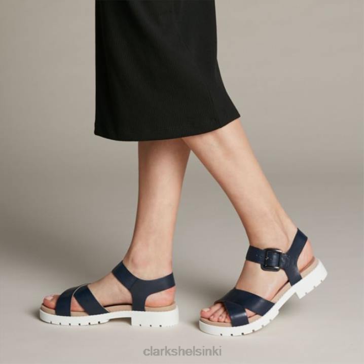 orinoco hihna laivastonsininen nahka clarks laivastonsininen nahka Clarks naiset 2DHN5223 laivastonsininen nahka
