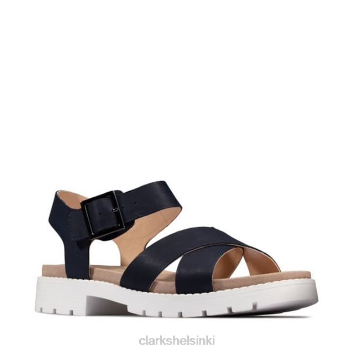 orinoco hihna laivastonsininen nahka clarks laivastonsininen nahka Clarks naiset 2DHN5223 laivastonsininen nahka