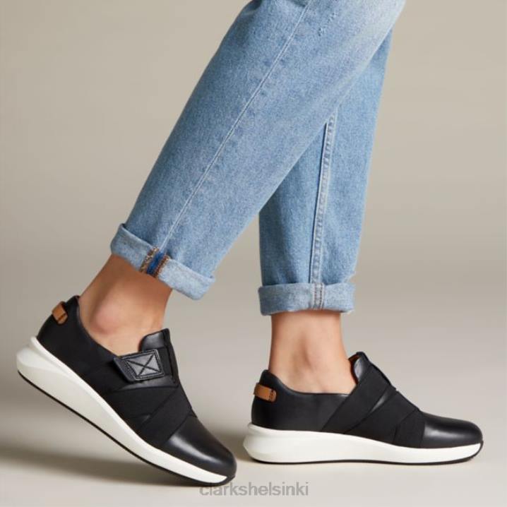 un rio hihna musta nahka musta nahka clarks Clarks naiset 2DHN6446 musta nahka