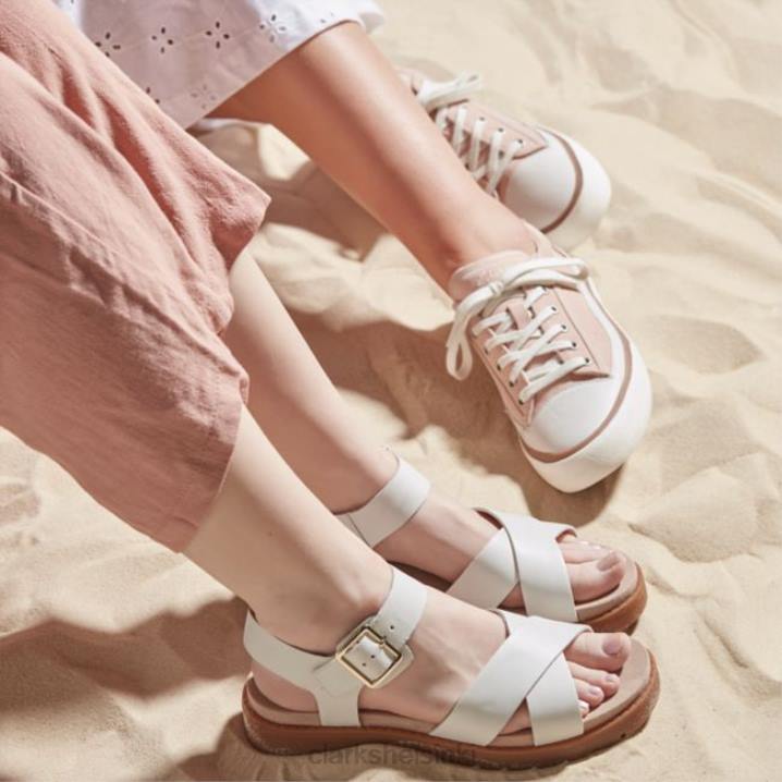 valkoinen nahka clarks orinoco hihna valkoinen nahka Clarks naiset 2DHN5224 valkoista nahkaa