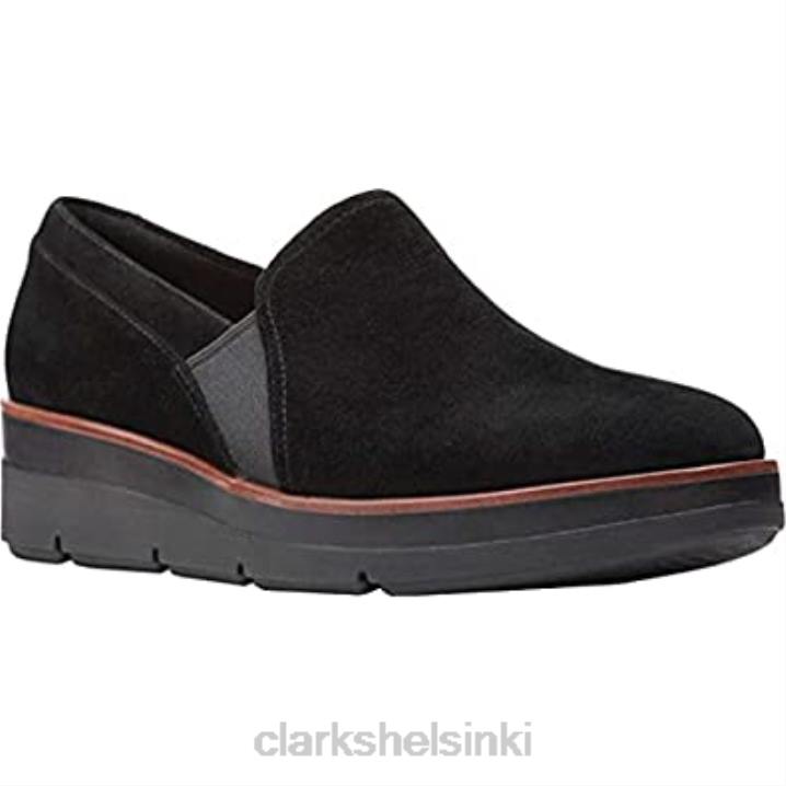 clarks naisten shaylave slip mustalla mokkanahalla Clarks naiset 2DHN32