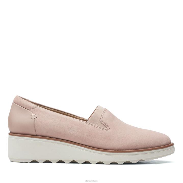 clarks sharon dolly pölyinen pinkki Clarks naiset 2DHN3394 pölyinen vaaleanpunainen