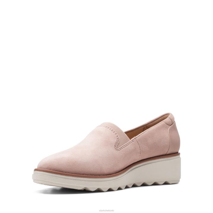 clarks sharon dolly pölyinen pinkki Clarks naiset 2DHN3394 pölyinen vaaleanpunainen