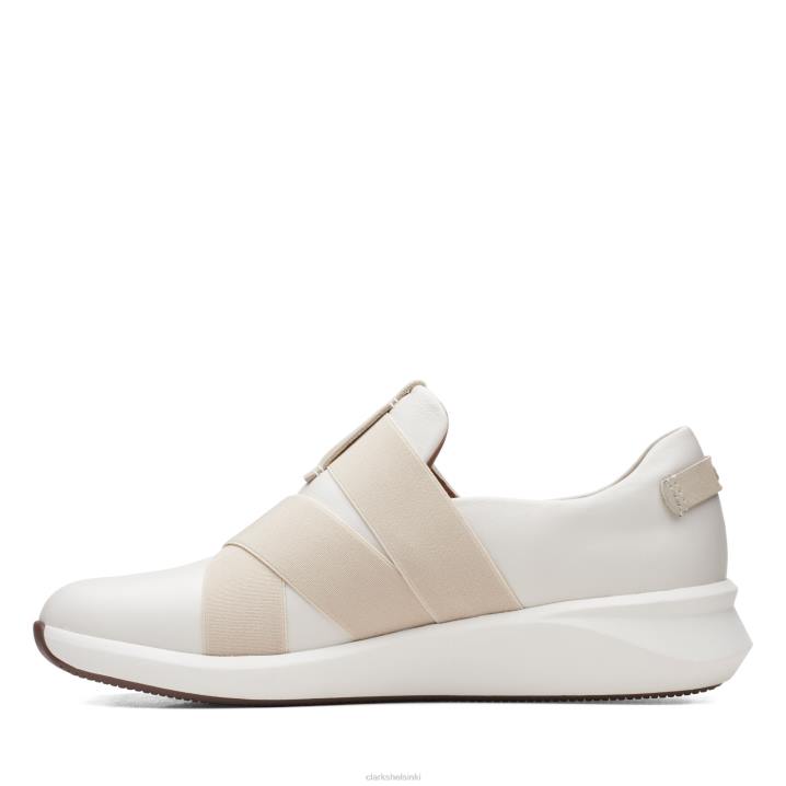 clarks valkoinen nahka ja rio hihna Clarks naiset 2DHN3225 valkoista nahkaa