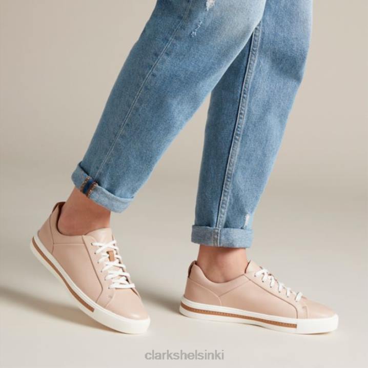 blush leather un maui lace poskipuna nahka clarks Clarks naiset 2DHN5100 poskipuna nahkaa