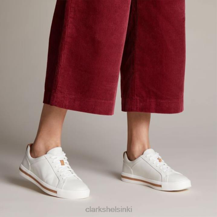 clarks un maui pitsi valkoinen nahka valkoinen nahka Clarks naiset 2DHN5066 valkoista nahkaa
