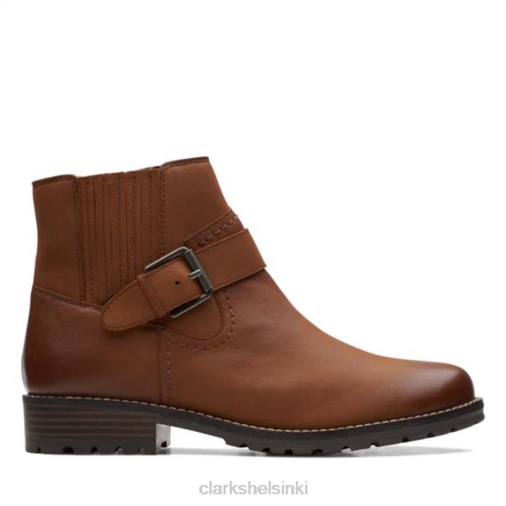 clarkwellstrap tummanruskea nahka clarks tummanruskea nahka Clarks naiset 2DHN6141 tummanruskea nahka