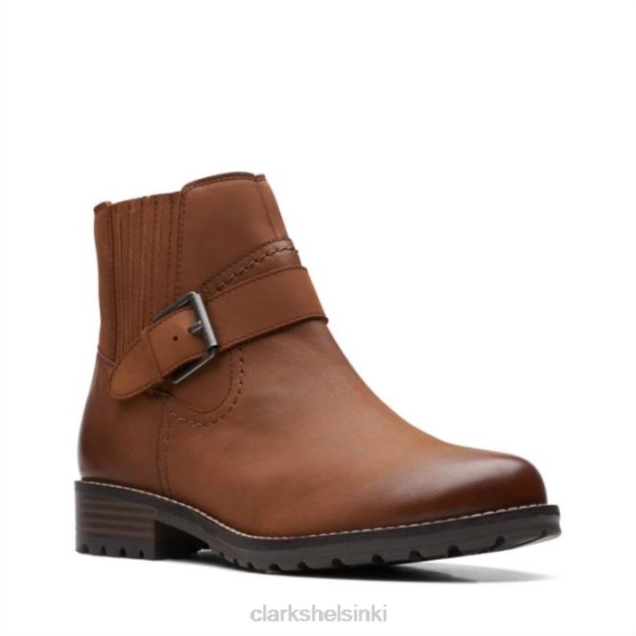 clarkwellstrap tummanruskea nahka clarks tummanruskea nahka Clarks naiset 2DHN6141 tummanruskea nahka